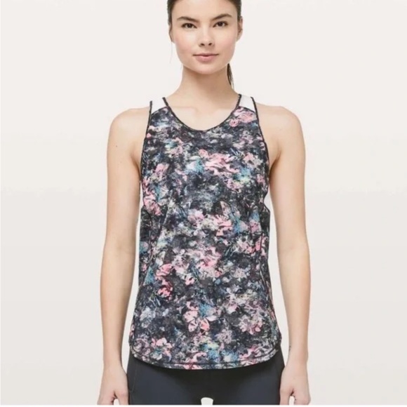 Lululemon Sculpt Tank II Size 4 Dappled Daze Multi Floral Print Women's Tank Top - Picture 1 of 5